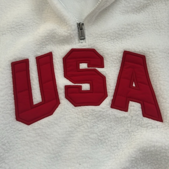Polo Ralph Lauren USA Olympic Team Sweatshirt Fleece Red White Blue Boys M - Picture 3 of 11